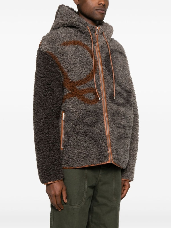 アナグラム ジャカード フリース フーディー ジャケット