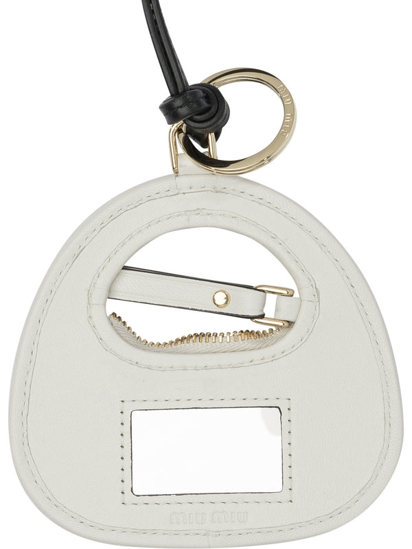 Miu Miu White Keychain