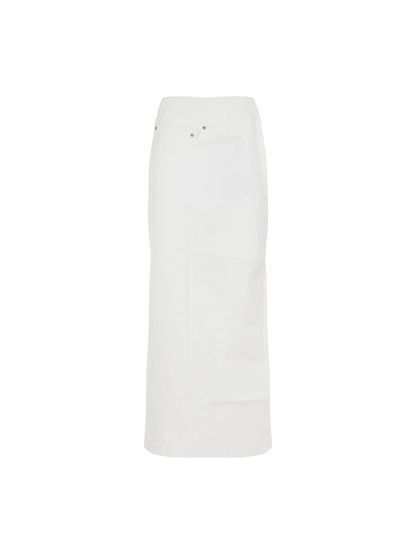 扭纹牛仔半身裙