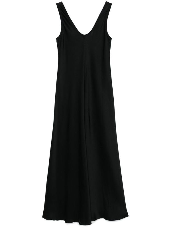 Black Sleeveless Long Dress