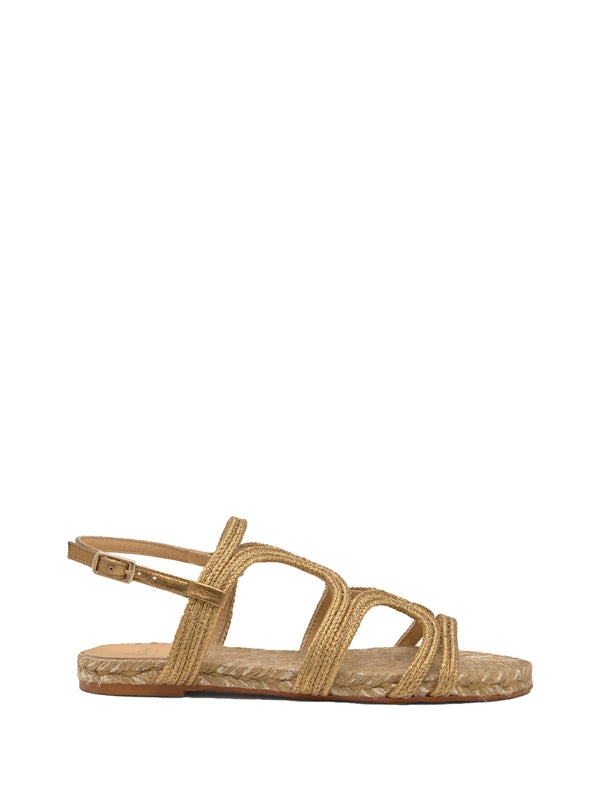 Castañer Gold Sandals