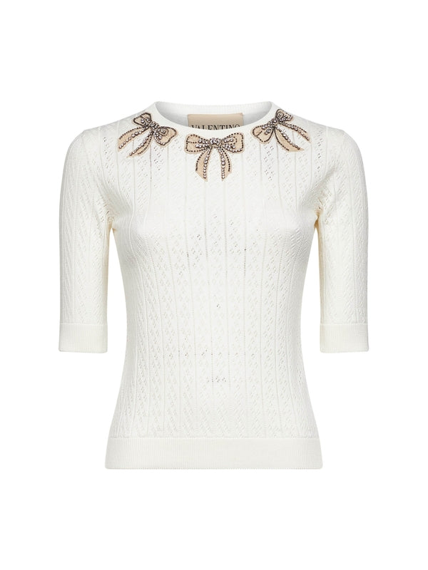 Valentino White Knitted