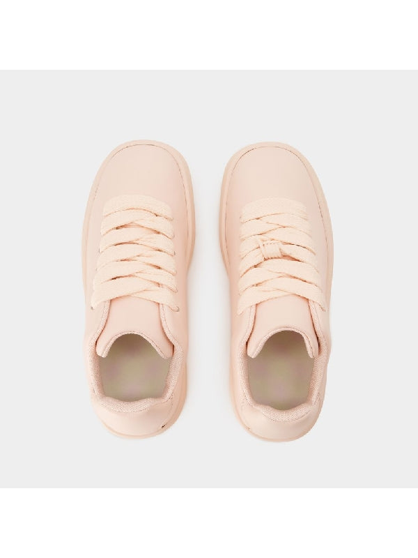 Bubble Calfskin Lace-Up Sneakers