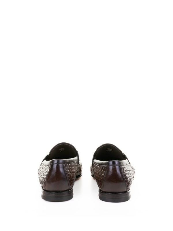 Santoni Brown Loafers