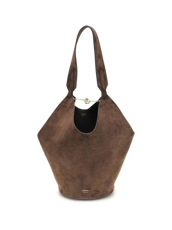 Lotus Leather Shoulder Bag