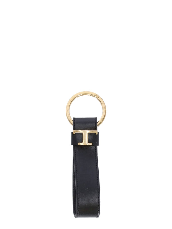 T Accent Leather Strap Key Ring - Jente