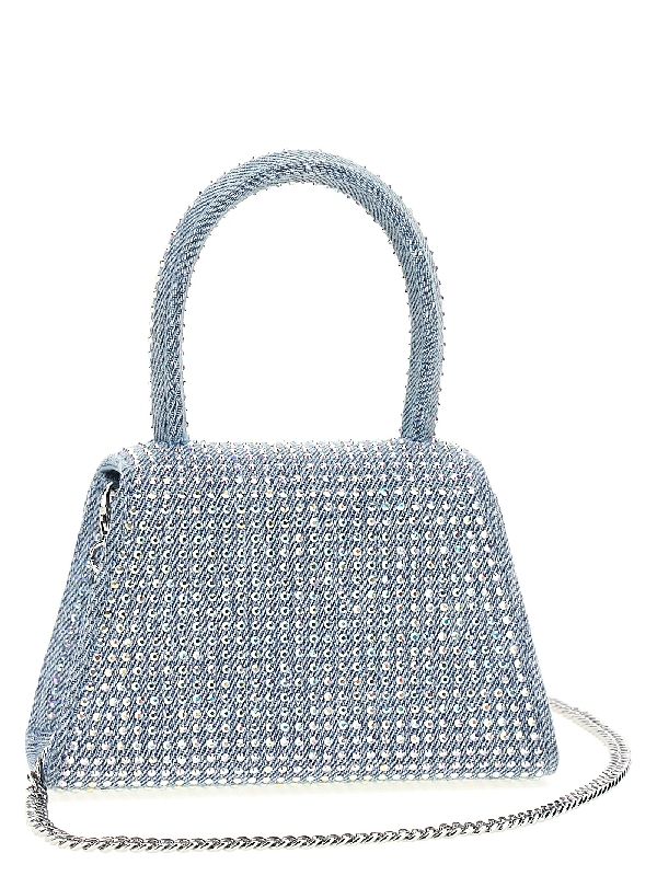 Rhinestone Denim Micro Tote Bag - Jente