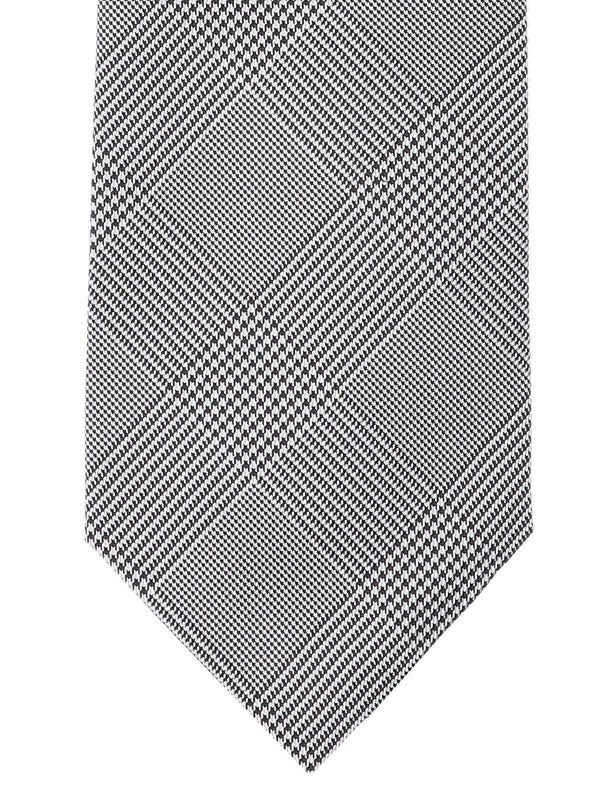 Houndstooth Pattern Silk Necktie