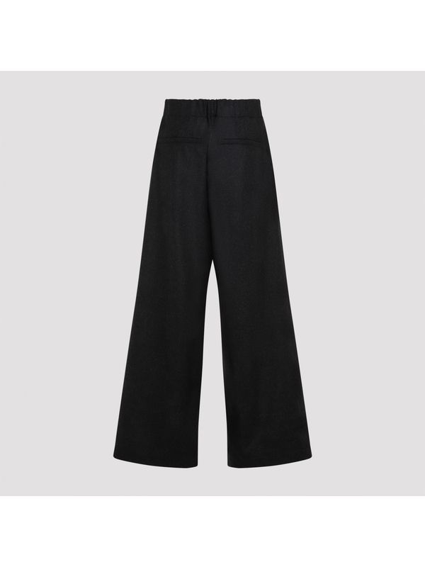 Wool Pleated Pants