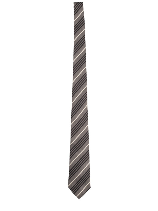 Saint Laurent Grey Neck Ties