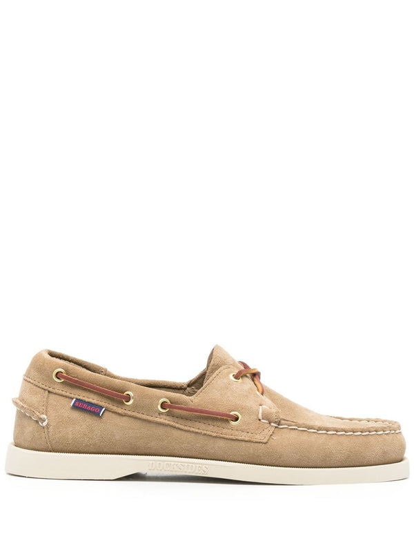 Sebago Beige Boat Shoes