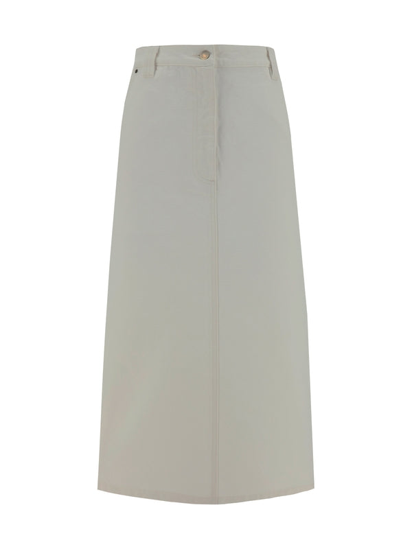 PRADA - Triangular Logo Pocket Skirt - Jente