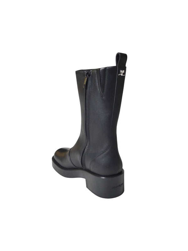 Courrèges Black Ankle Boots