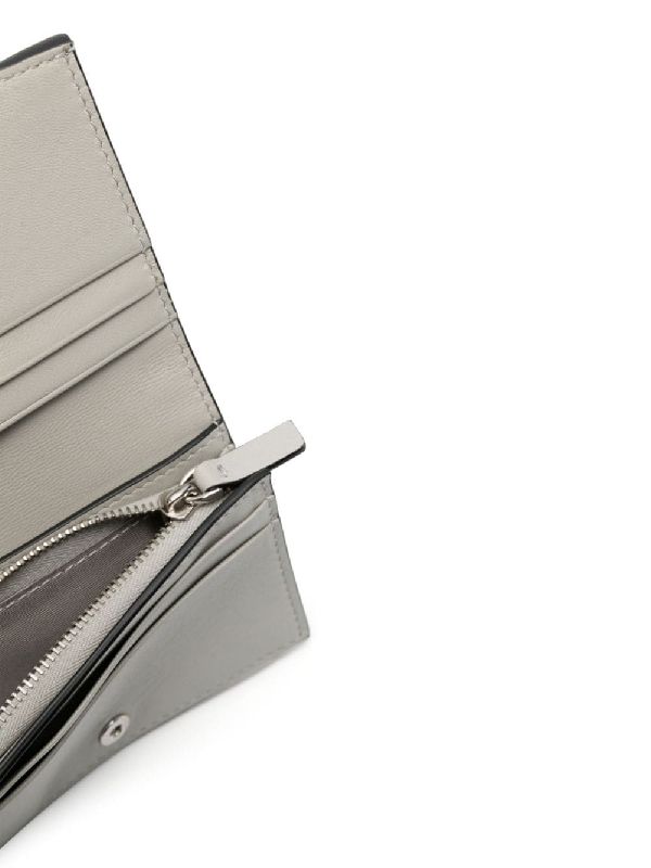 Rockstud Leather Flap Card Holder