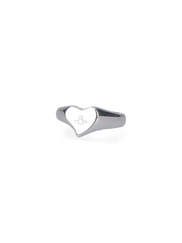 ORB Logo Heart Silver Ring