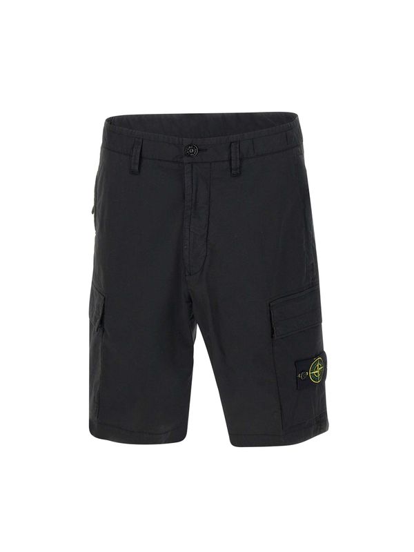 Wappen Patch Cotton Cargo Shorts
