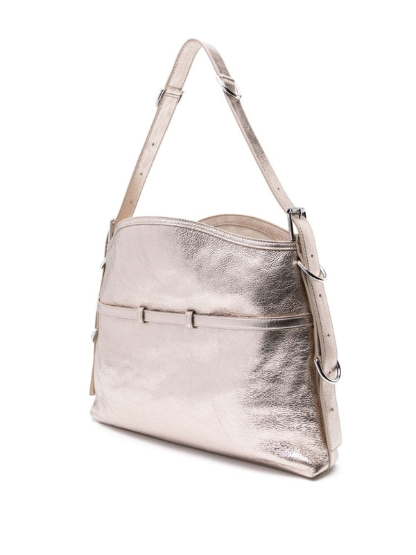 Voyou Metallic Leather Shoulder Bag