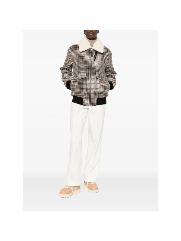 Mackage Brown Checked Fur & Shearling