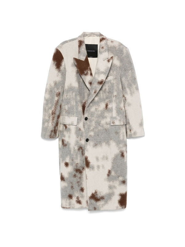 FEDERICO CINA - Pattern Printing Double Coat - Jente