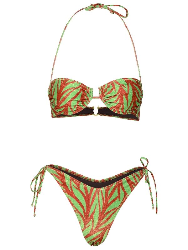 Penny Pattern Printed Bikini Set