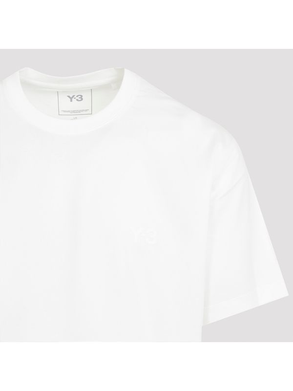 White Cotton Short Sleeve
  T-Shirt