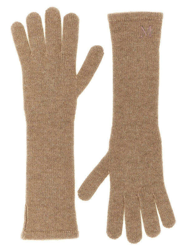 Max Mara Beige Wool Gloves