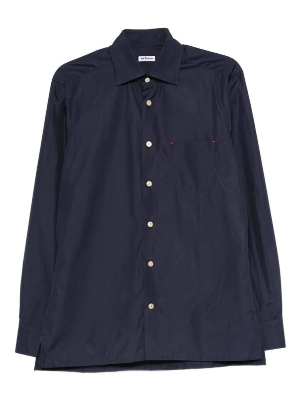 Kiton Navy Shirts