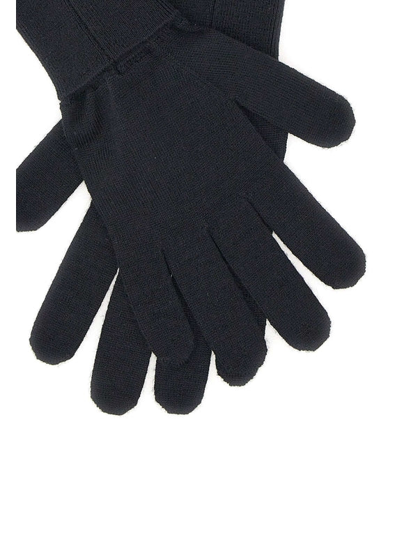 Mm6 Maison Margiela Black Wool Gloves