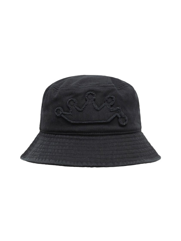 Stussy Black Bucket Hats