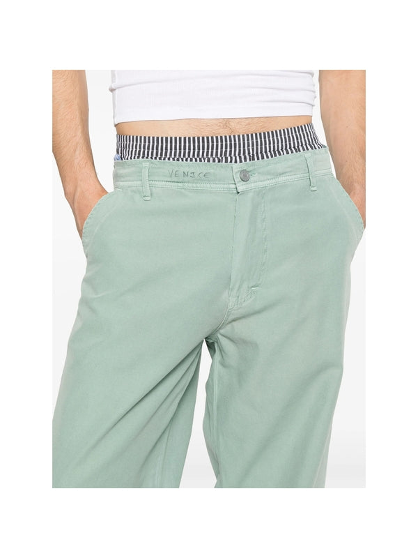 Straight Cotton Pants