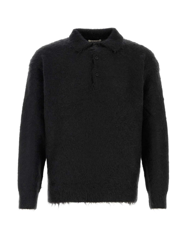 Auralee Black Polo Shirts