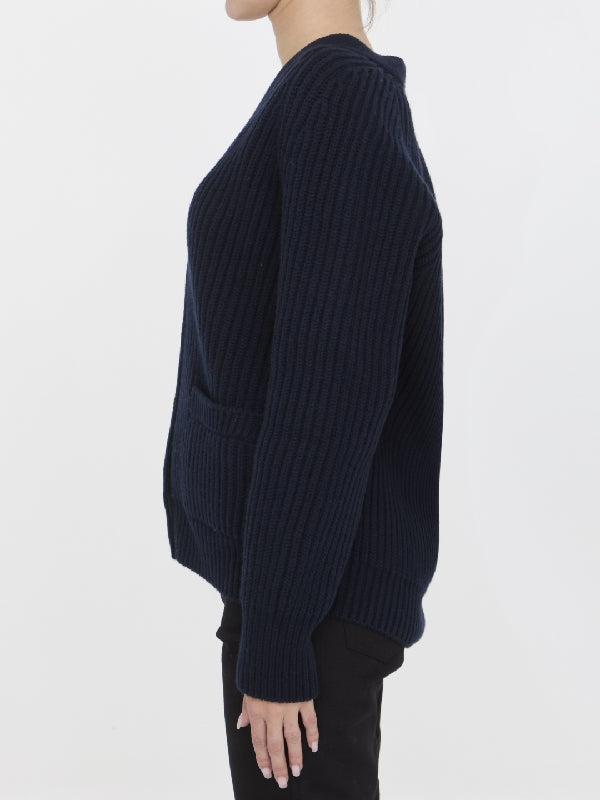 Wool Cashmere V-Neck Cardigan - Jente