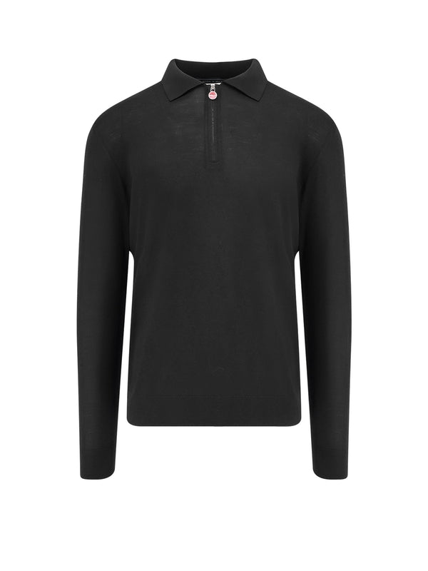 Kiton Black Polo Shirts
