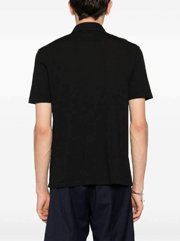 Logo Detail Cotton Polo Shirt