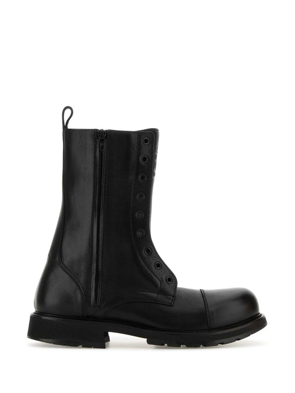 Balenciaga Black Lace-Up Boots