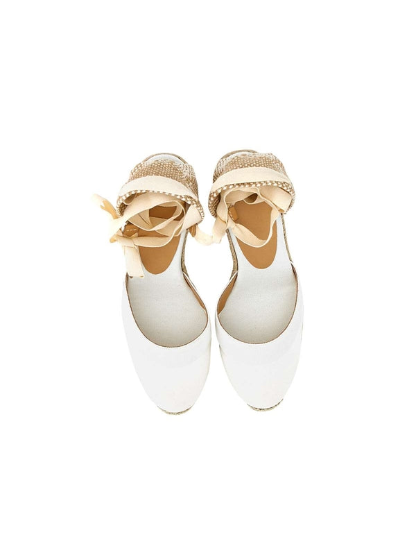 Castañer Ivory Wedge Sandals