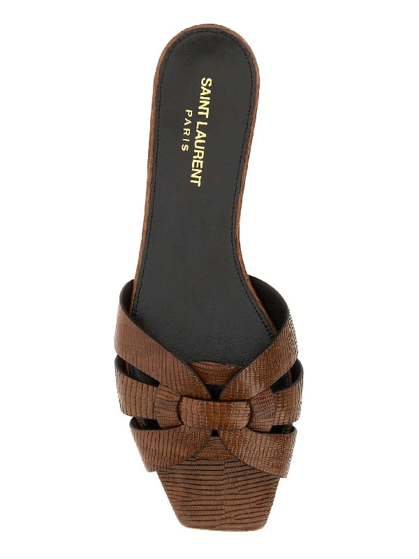 Tribute Lizard Effect Sandals