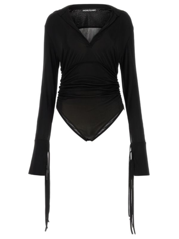 Drape Sheer Bodysuit