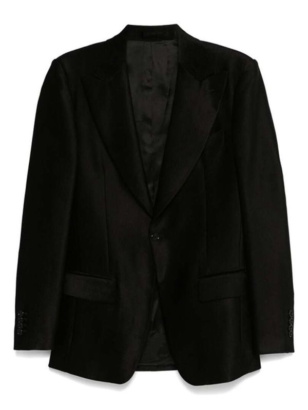 Single-breasted Velvet Jacket