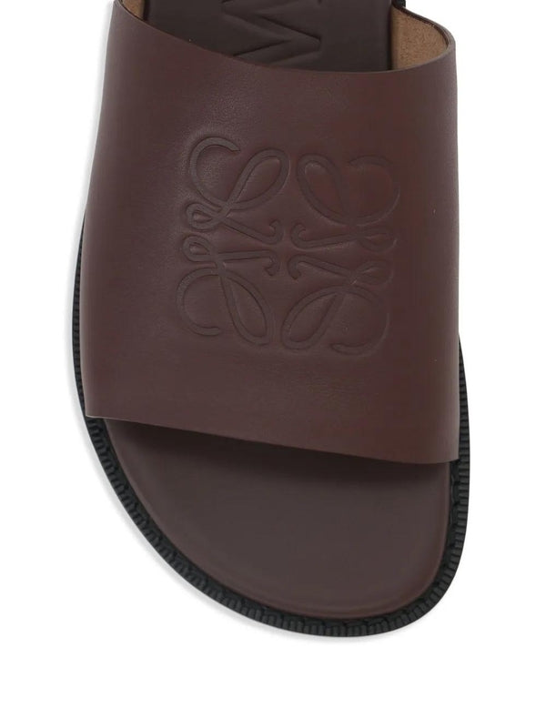 Loewe Burgundy Slides
