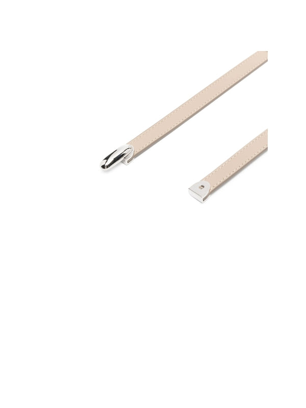 Savette Beige Leather Belts