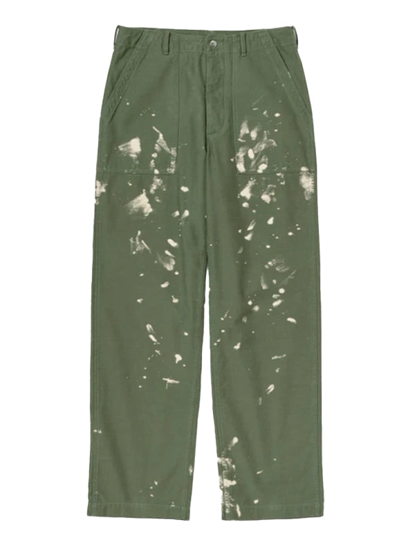 Washed Baggy Green Pants