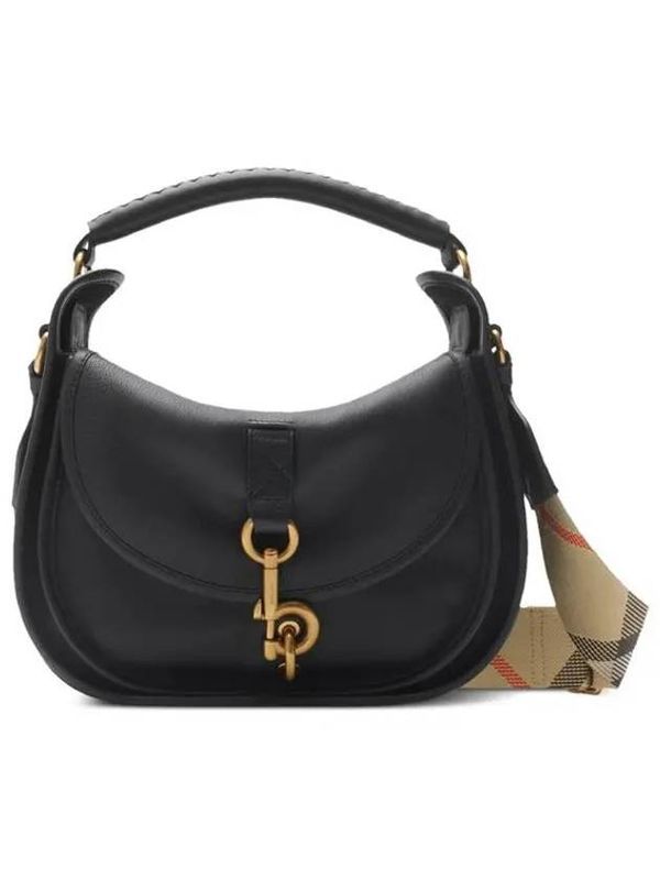 B Clip Leather Crossbody Bag