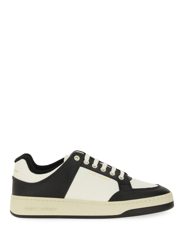 Logo Detail Leather Low-Top Sneakers