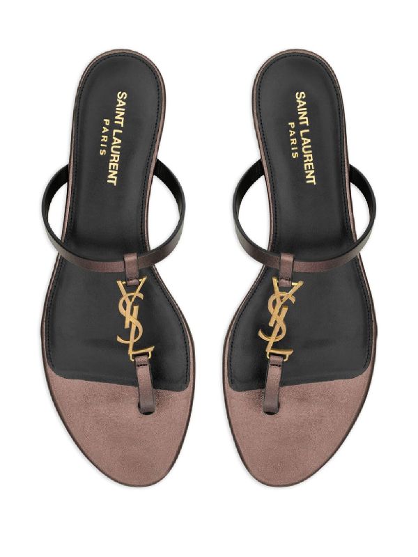 Cassandra Laminate Leather Sandals