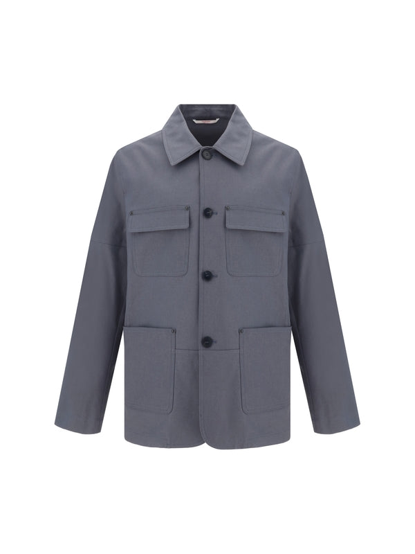 VALENTINO - V Logo Multi-Pocket Jacket - Jente