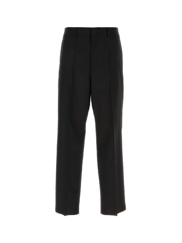 Black Wool Tailored Pants