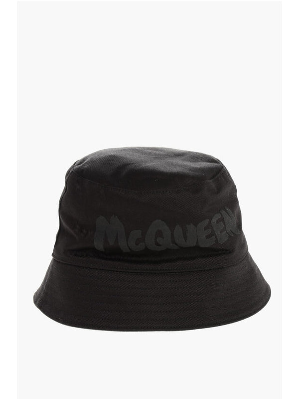 Alexander Mcqueen Black Bucket Hats