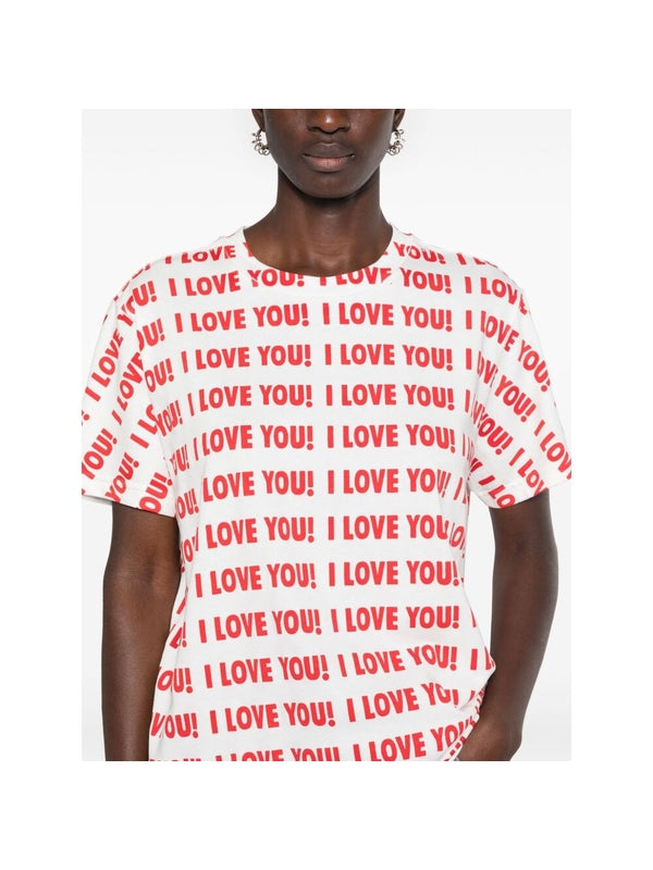 I Love You Print T-Shirt