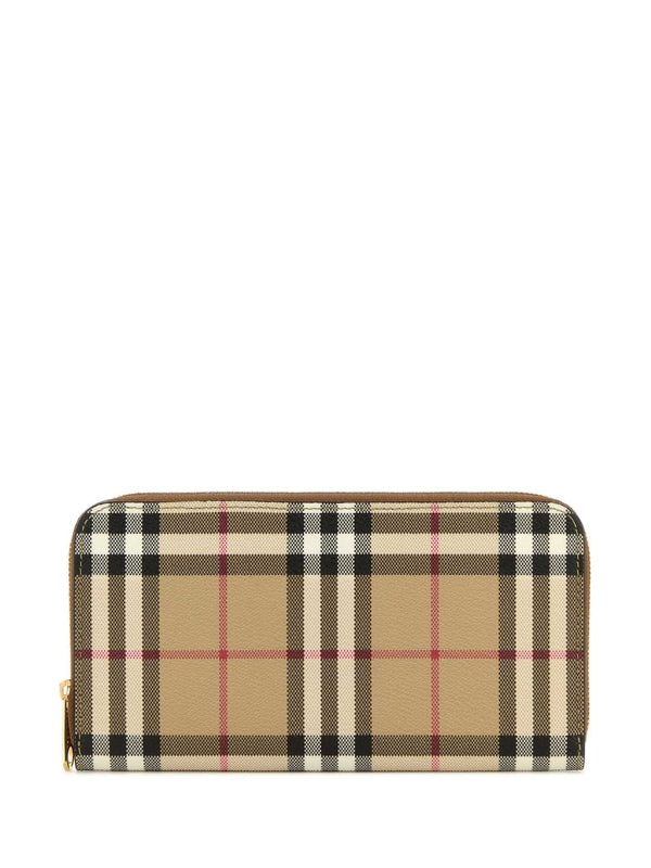 Vintage Check Long Wallet